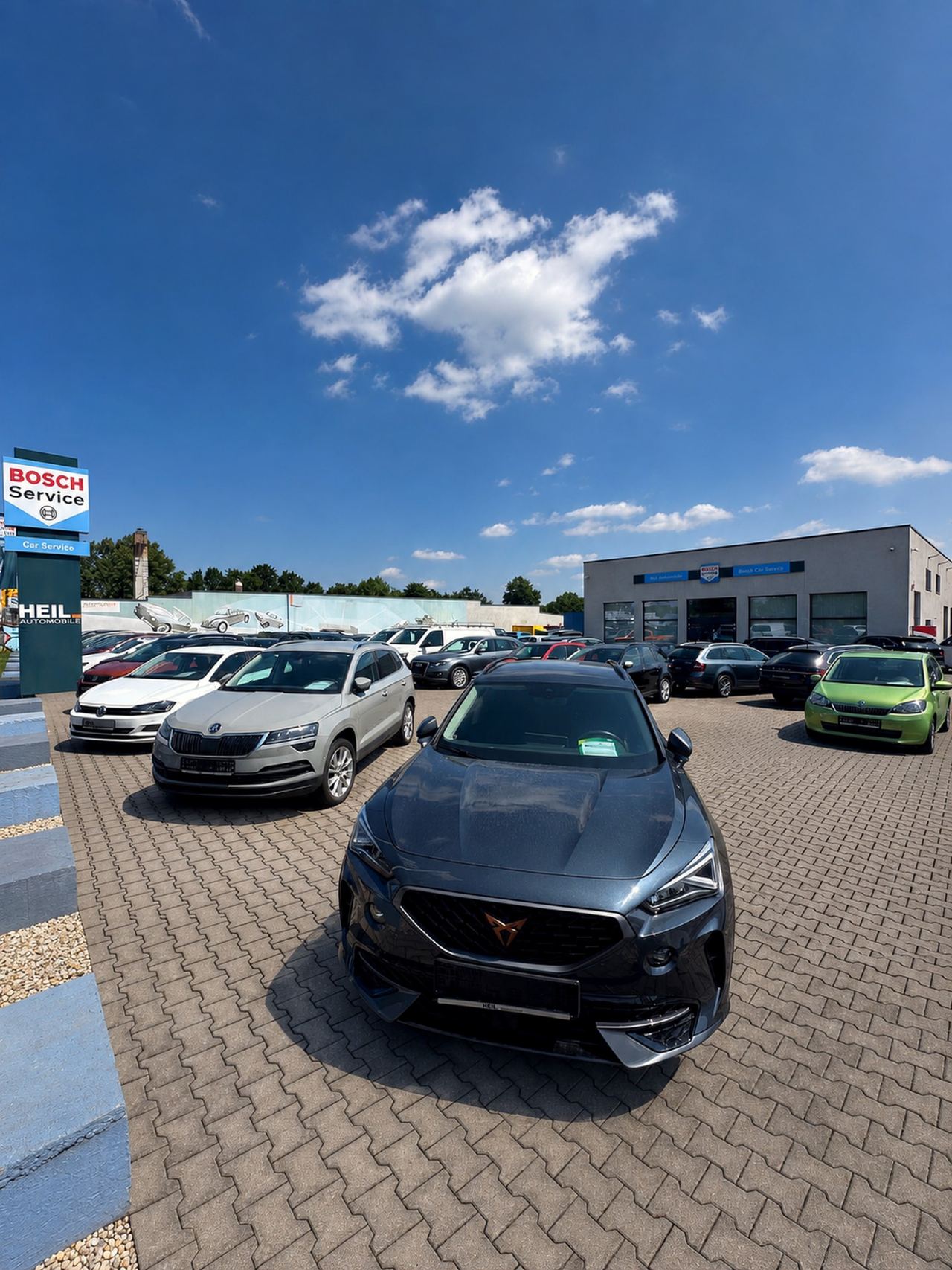 Fahrzeughof von Heil Automobile in Leipzig – Ankauf von Gebrauchtwagen